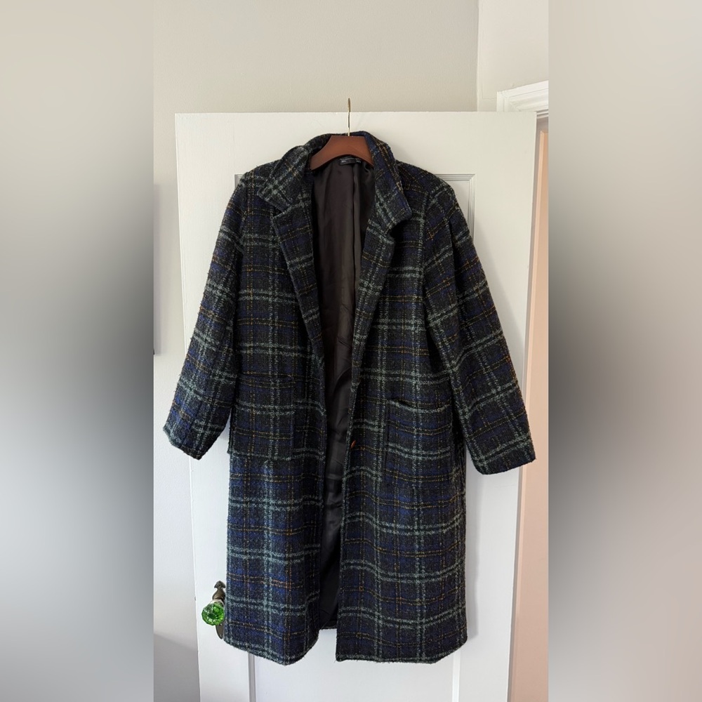 Blue Plaid Eclectic Grandpa/Fishermancore Coat - Vivian Westwood Inspired